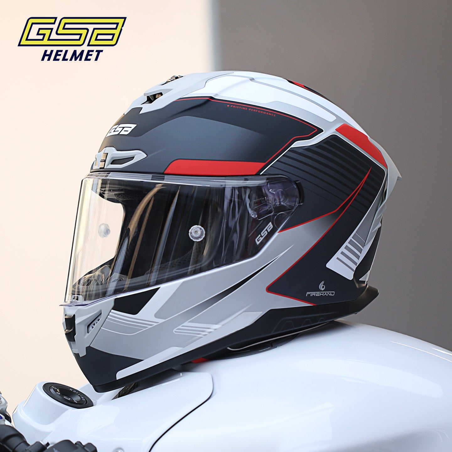 GSB G-361 Full Face Motorcycle Helmet - Urban Racing Aerodynamic Shell -  donclickin