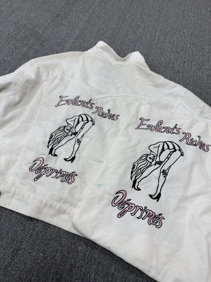 Archive ERD 16SS Style Jacket - Dancer Embroidery Corduroy Cropped Fit 
