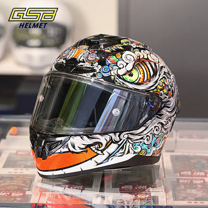 GSB G-361 Full Face Motorcycle Helmet - Urban Racing Aerodynamic Shell -  donclickin