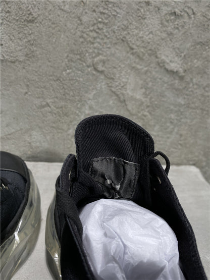 RO Abstract Low Sneaks - Double-Layer Rick Owen TPU Platform Nylon Canvas