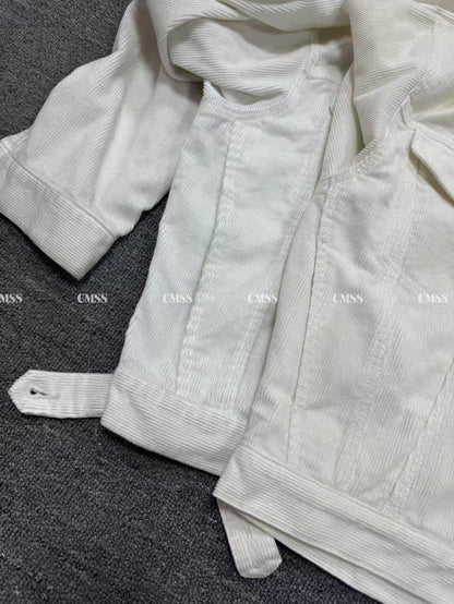 Archive ERD 16SS Style Jacket - Dancer Embroidery Corduroy Cropped Fit 