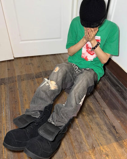 BAZO_1199 Bunny Boots - UDG Distressed Suede & Top-Grain Leather 