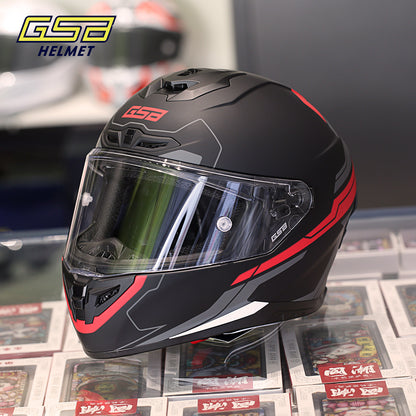 GSB G-361 Full Face Motorcycle Helmet - Urban Racing Aerodynamic Shell -  donclickin