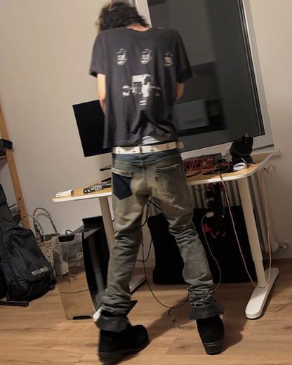 BAZO_1199 Bunny Boots - UDG Distressed Suede & Top-Grain Leather 