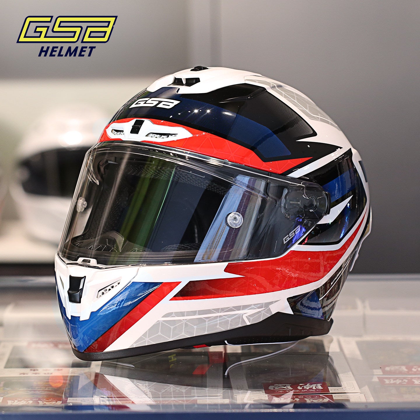 GSB G-361 Full Face Motorcycle Helmet - Urban Racing Aerodynamic Shell -  donclickin