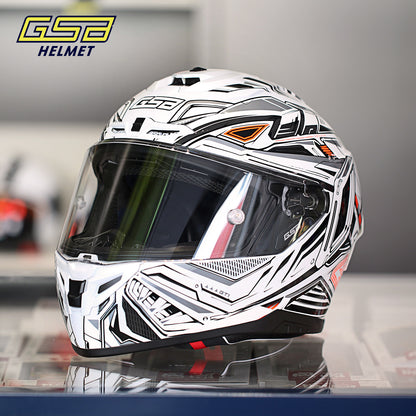 GSB G-361 Full Face Motorcycle Helmet - Urban Racing Aerodynamic Shell -  donclickin