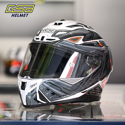 GSB G-361 Full Face Motorcycle Helmet - Urban Racing Aerodynamic Shell -  donclickin
