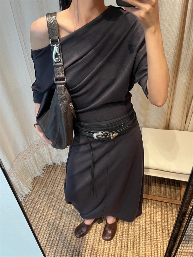 Artisanal Quiver Clip Bag - Lemaire Leather & Suede Crossbody Bucket 