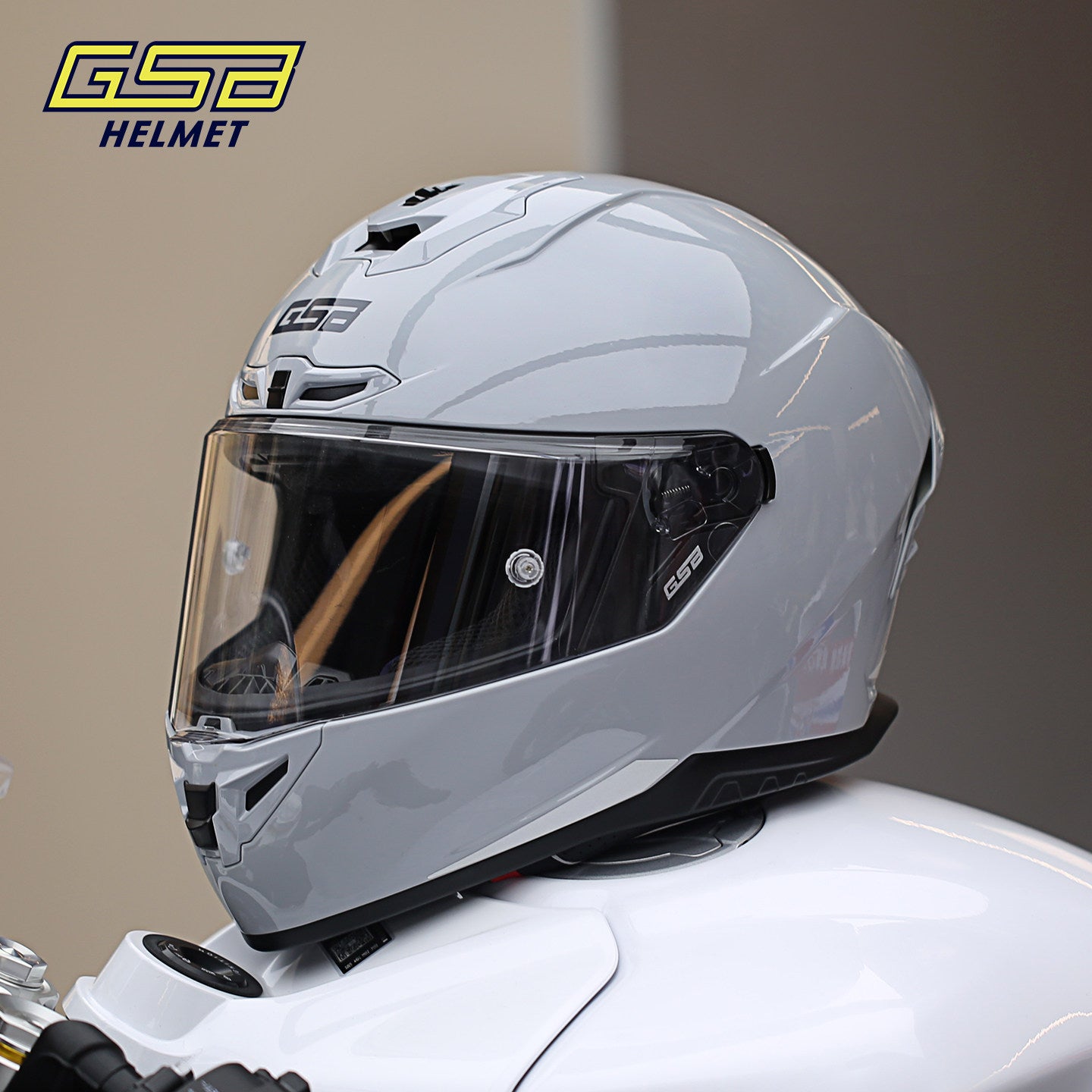 GSB G-361 Full Face Motorcycle Helmet - Urban Racing Aerodynamic Shell -  donclickin