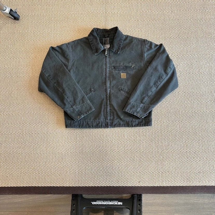 J97 Detroit Jacket - Vintage Canvas J22 Cleanfit Cotton Coat -  Size avaliable S ~ XL / J97 Wash Black Grey