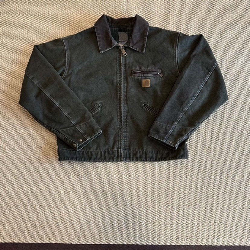 J97 Detroit Jacket - Vintage Canvas J22 Cleanfit Cotton Coat -  Size avaliable S ~ XL / J97 Wash Army Green