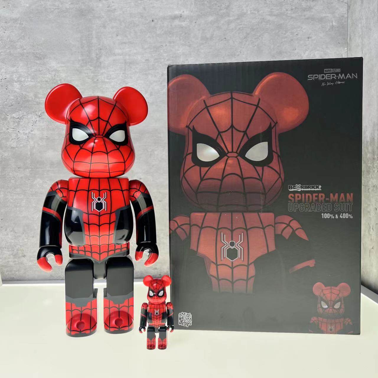 BEARBRICK 400% Block Bear - Art Toy Collectible Figure | Donclickin  B/R Spider Man 400% + 100% / Dm for Other Style / 