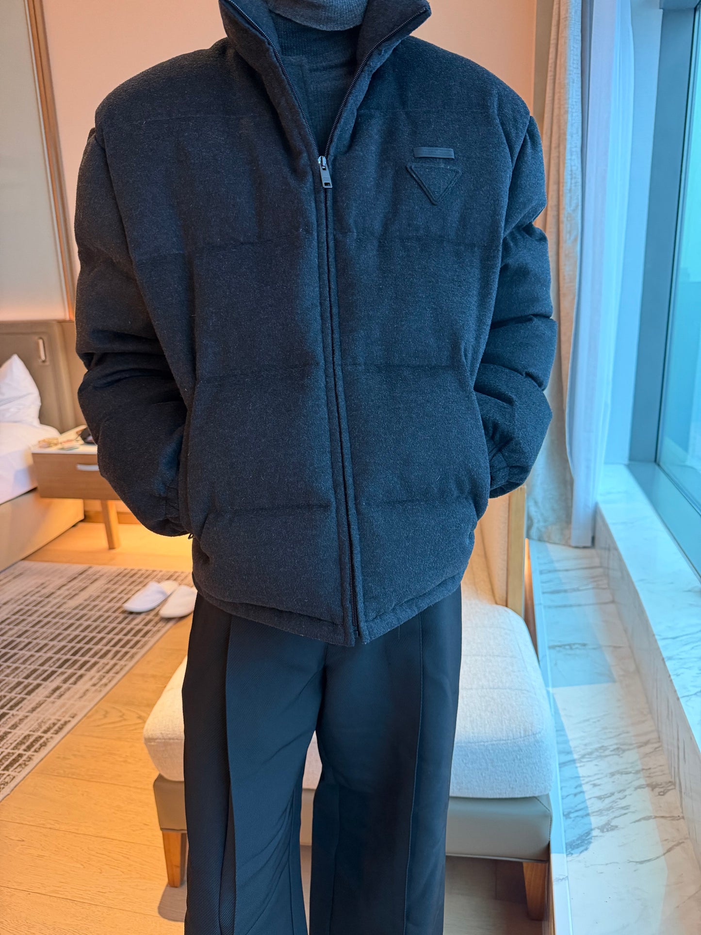 25FW Pra Cashmere Down Jacket - 90% White Goose Down | Old Money Luxury
