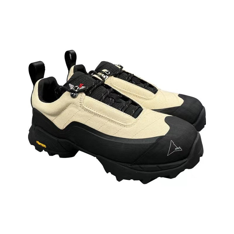 ROA POYANA Chunky Gorpcore Outdoor Boots - Height-Increasing Hiking Sneakers Size available 36~46 / Beige -  donclickin