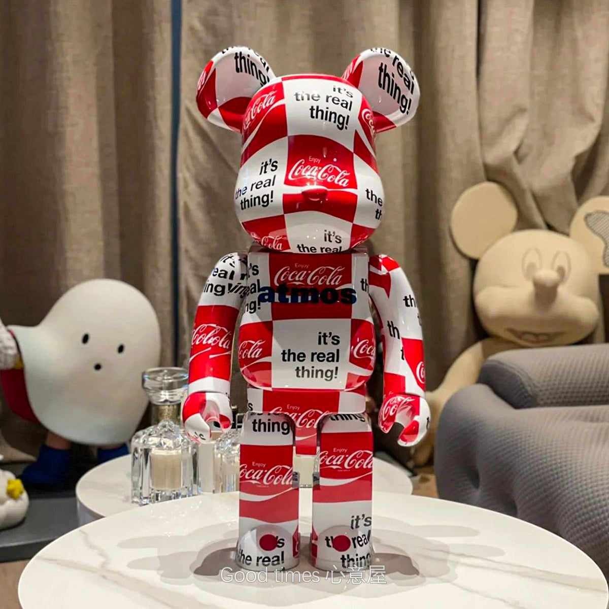 BE@RBRICK 1000% Building Block Figure 70CM | Limited Edition Collectible Bear Toy - Coca Cola
