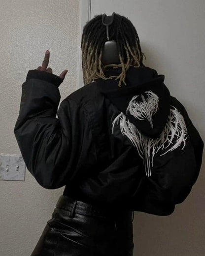 FW23 Playboi Carti Narcissist Bomber – Cropped Short Puffer Jacket - SHORT STYLE