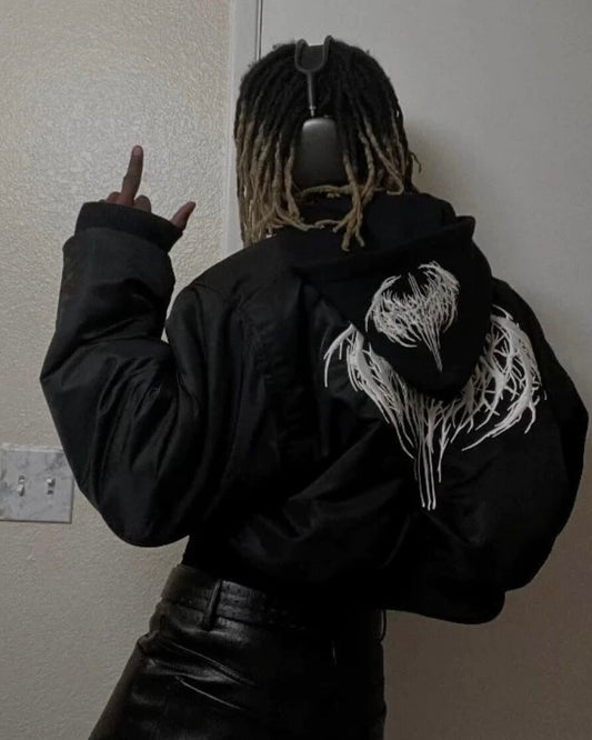 FW23 Playboi Carti Narcissist Bomber – Cropped Short Puffer Jacket - SHORT STYLE