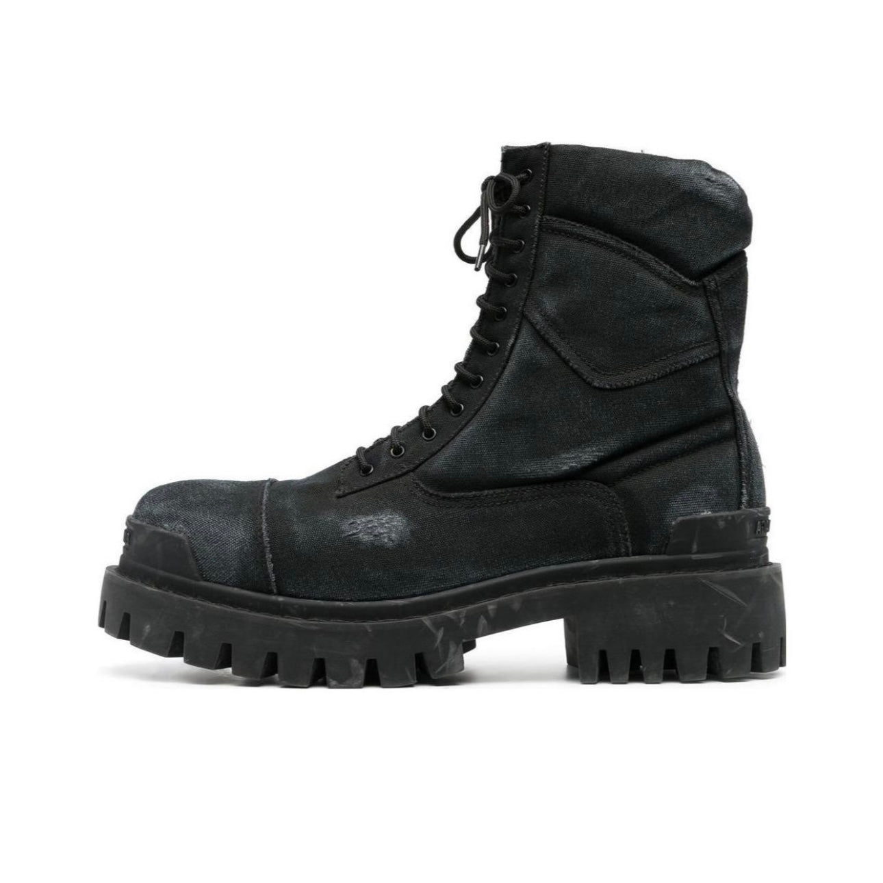 DEMNA Runway Distressed Handmade Parisian Ankle Combat Martin Boots