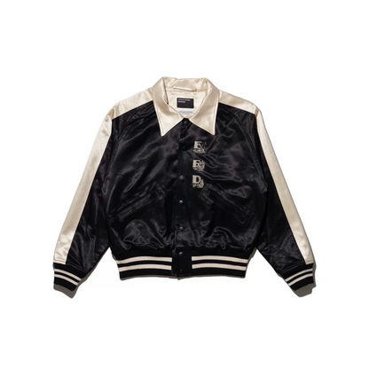 ERD AW24 ’Opium Den’ Varsity Jacket - Silk Court Embroidery Baseball Coat