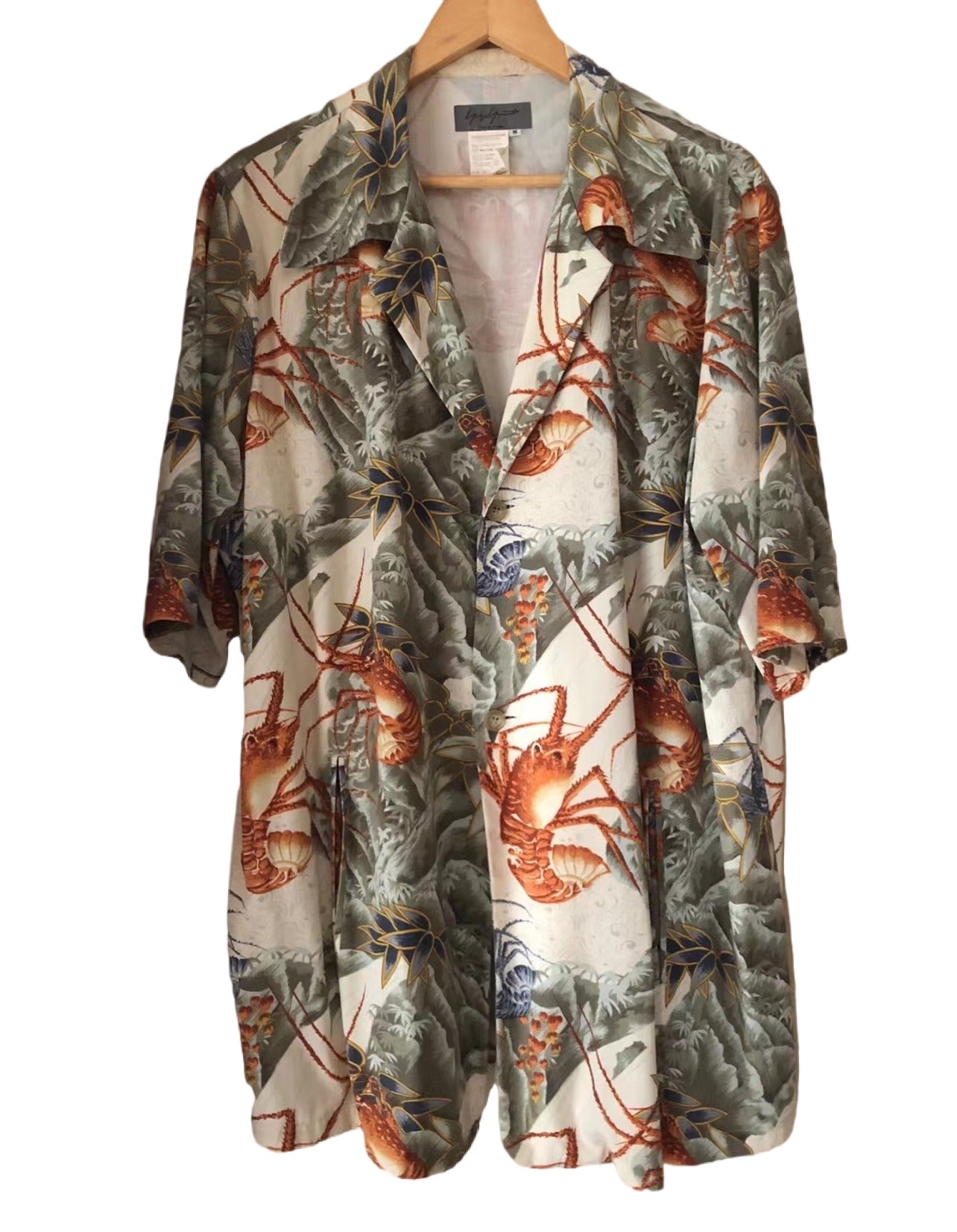 Yohji 97ss Archive Collection -Ink Lobster Hawaiian Shirt Suit Jackets