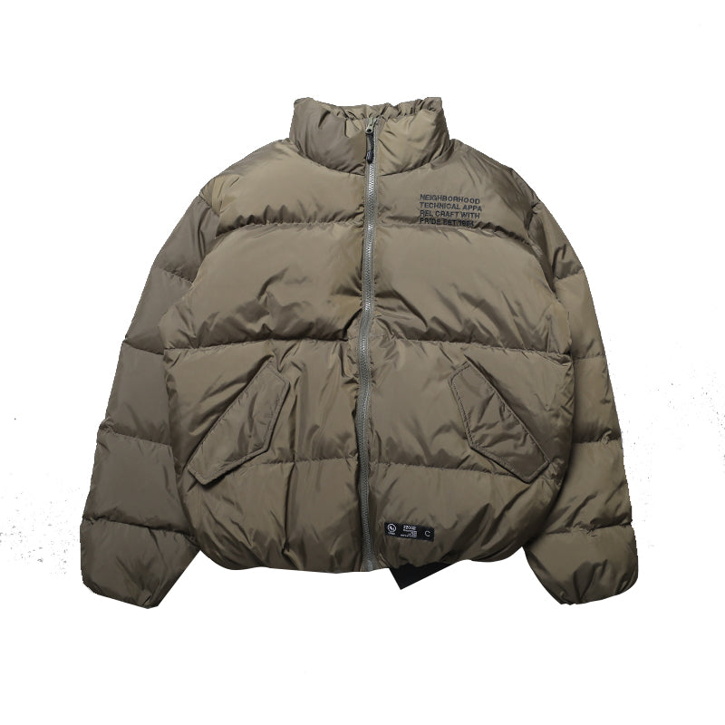 NEIGHBORHOOD Jacket Embroidered Casual Down Long-Sleeve 90% Down Coats