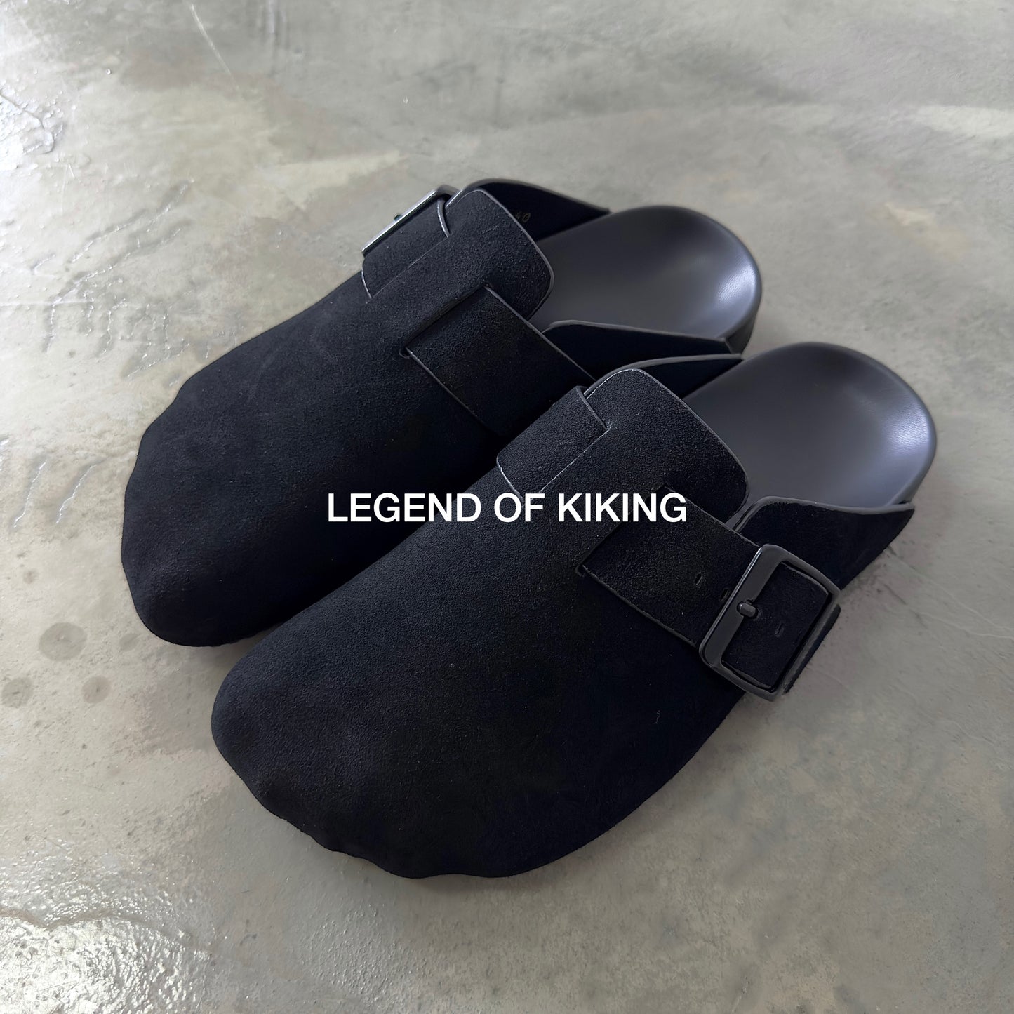 Five-Toe Birkenstock Closed-Toe Slip-On Mules Leather Flat Lazy Shoes