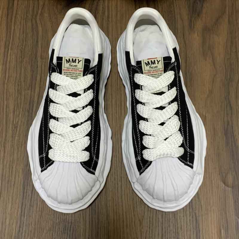 MMY Seashell-Toe Shoes Thick-Soled Unisex Dissolvable Sneakers/Distressed Canvas - Size avaliable 35~47