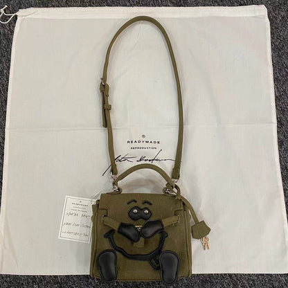 Readymade Monster Bag - Women’s Smiley Face Shoulder Handheld Crossbody Bag - Order with colors/Style