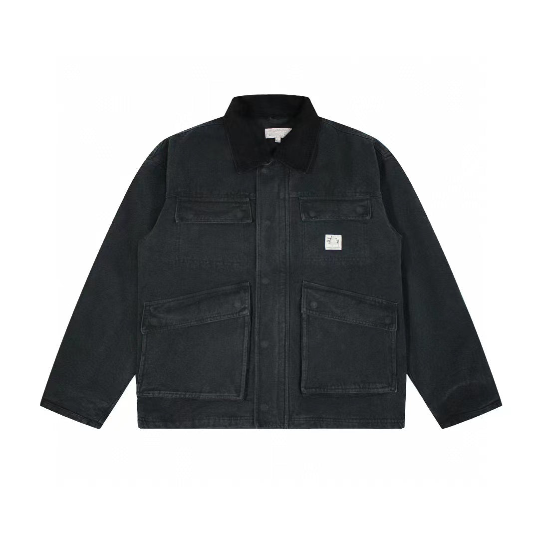 Stussy Vintage Washed Denim Carhartt Workwear Jacket – Detroit J97 Coat