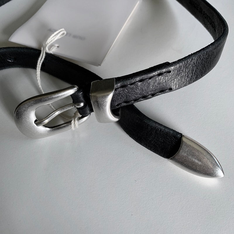 Our Legacy Vintage Commute Belt Calfskin Leather Metal Buckle