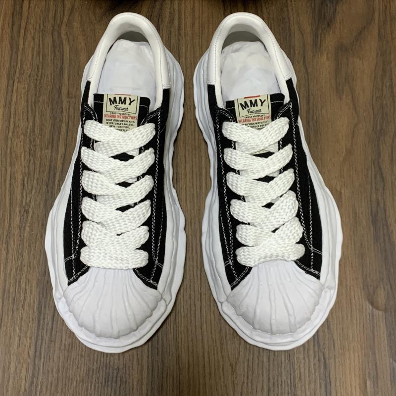 Mitsuharu Sanyuan Vintage Unisex Distressed Shell-Toe MMY Canvas Shoes Sneakers