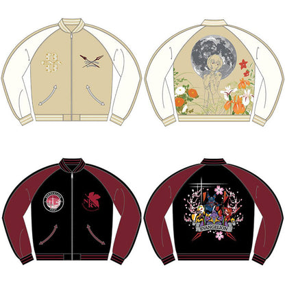 EVA Collaboration Rei Ayanami & Kaworu Nagisa Yokosuka Embroidered Reversible Jacket