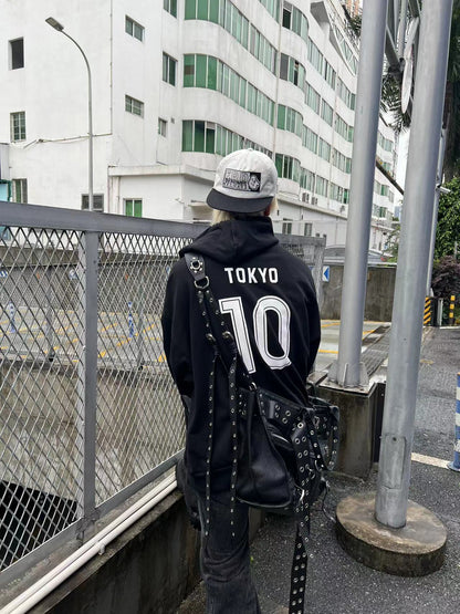 3B Sports x Manchester United Hoodie - 23FW Runaway Printed Embroidered Jacket - TOKYO
