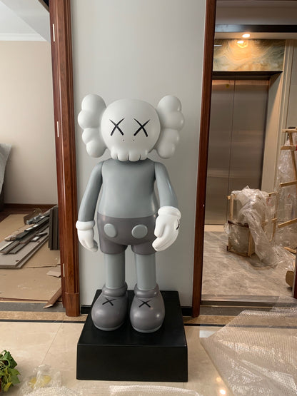 Giant Sitting Figures KAWS Companion Floor Statue - Hypebeast Room Decor - donclickin