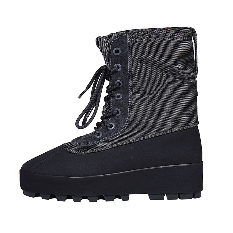 Heavyweight 950 Duck Boots High Top - Chunky Workwear Snow Boots - Black