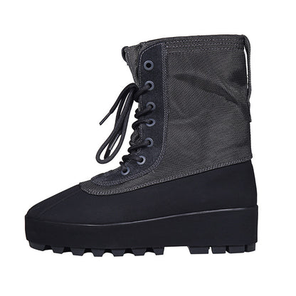 Heavyweight 950 Duck Boots High Top - Chunky Workwear Snow Boots - Black