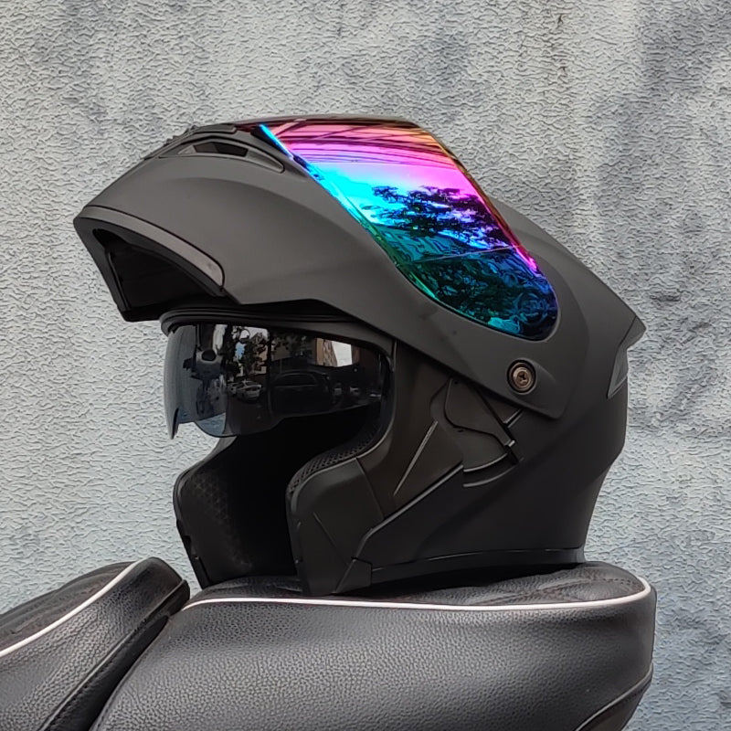 Mecha / 3C DOT Full Face Dual Visors Unisex /Bluetooth Motorcycle Helmet