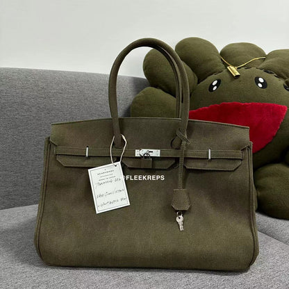 Remake Readymade Yuta Hosokawa Washed Canvas Birkin Bag - Large & Small Sizes