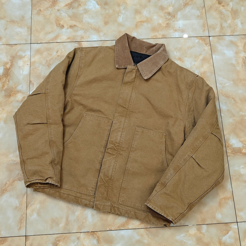 J22/J02 Carhartt Washed Detroit Jacket Vintage Cotton Coats - Khaki