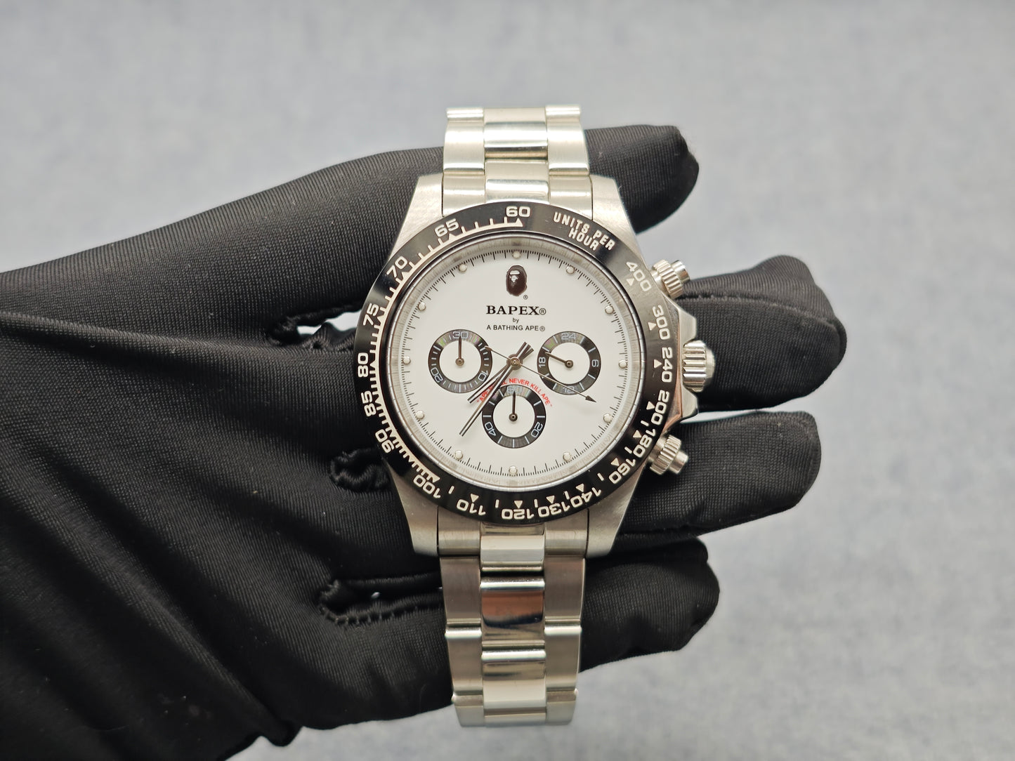 BAPE TYPE 4 BAPEX Ape Power Quartz Watch - Daytona-Style Chronograph