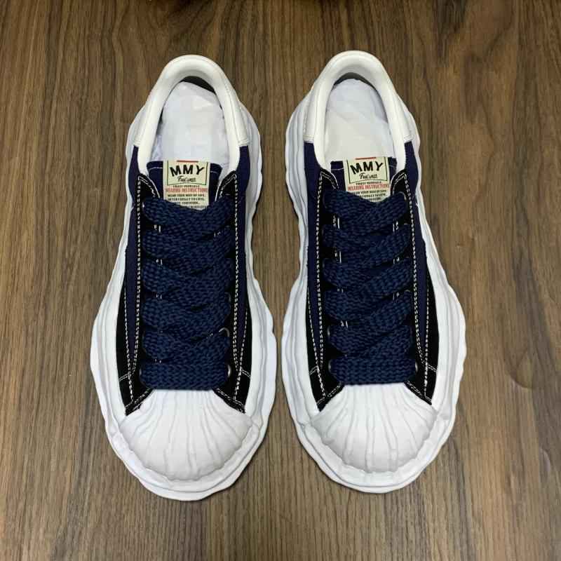 MMY Seashell-Toe Shoes Thick-Soled Unisex Dissolvable Sneakers/Distressed Canvas - Size avaliable 35~47