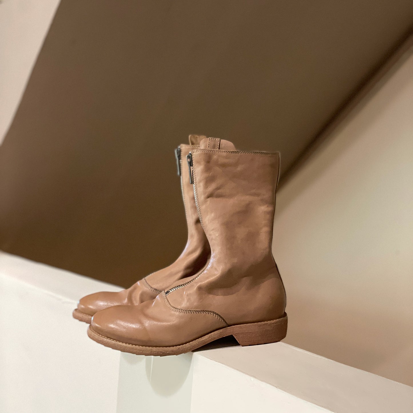 310 Horse Leather Origin Guidi Front Zip Ankle Boots – Short Boots for Women