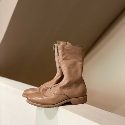 310 Horse Leather Origin Guidi Front Zip Ankle Boots – Short Boots for Women