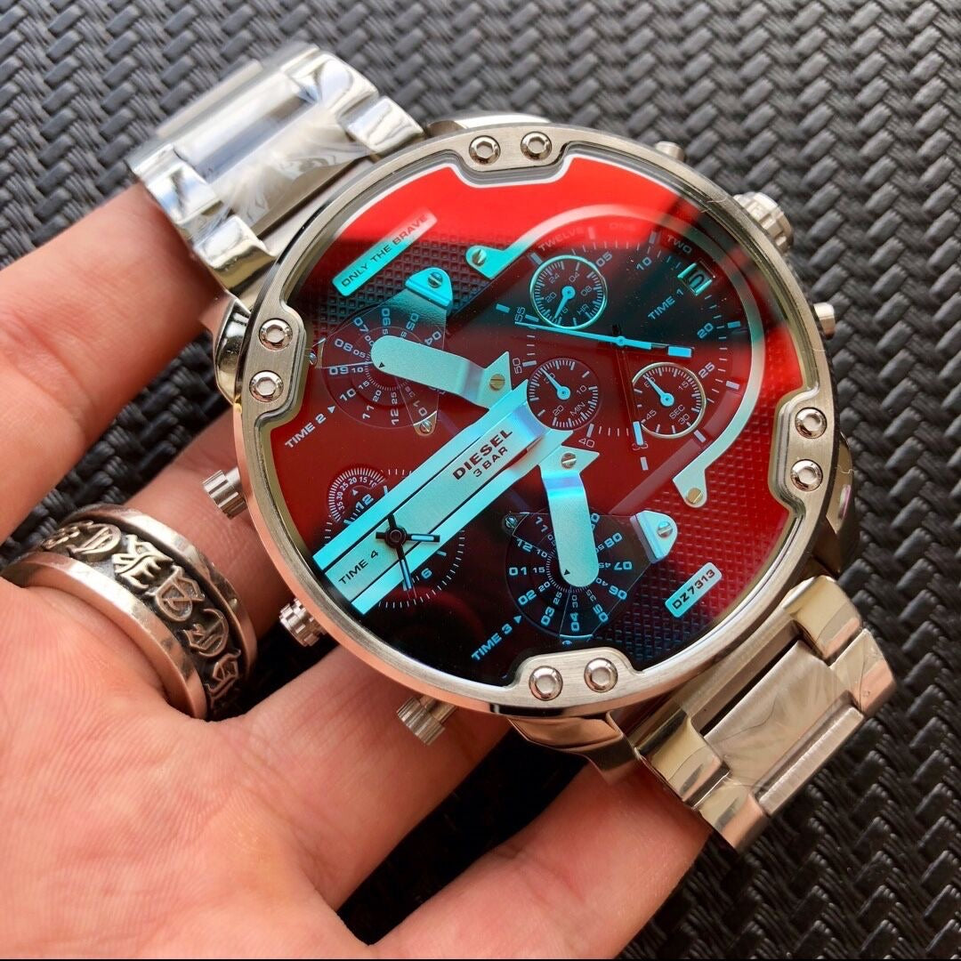 Diesel DZ7395 Chameleon Large Dial Quartz Chronograph Watch Polarized Men Watch - Order with colors