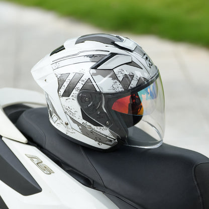 Evangelion Unit-01 Style Bluetooth Helmet - DOT Certified Dual Visor