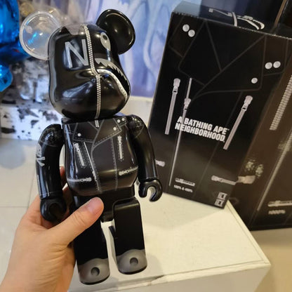 BE@RBRICK 400% Building Block Violence Bear Collectible Toy Action Figure - Black Samurai / Dm for Other Style / Restock