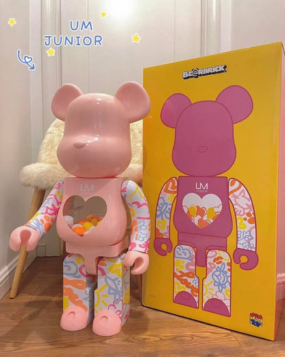 BE@RBRICK 1000% Building Block Figure 70CM | Limited Edition Collectible Bear Toy - Macao Rainbow Egg