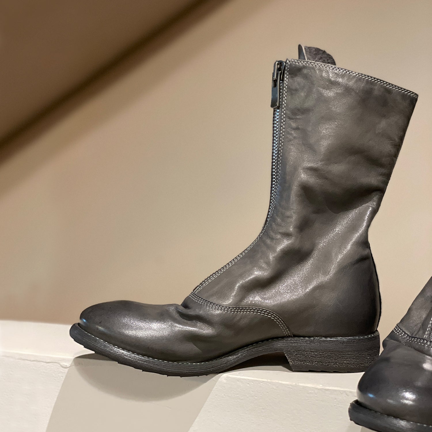 310 Horse Leather Origin Guidi Front Zip Ankle Boots – Short Boots for Women