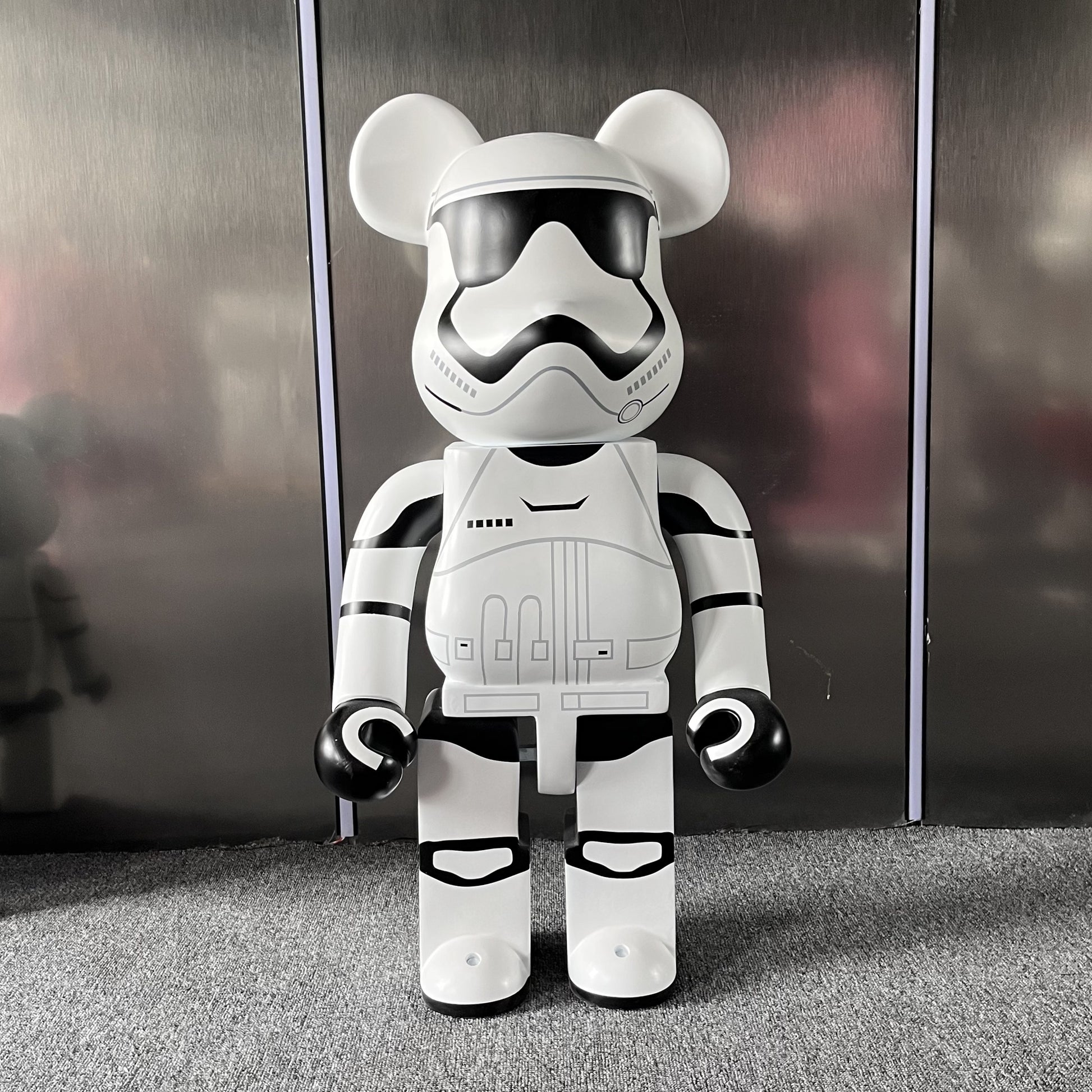 BE@RBRICK 1000% Building Block Figure 70CM | Limited Edition Collectible Bear Toy - WhiteSolider