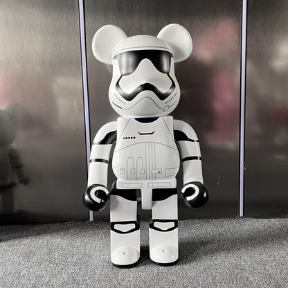 BE@RBRICK 1000% Building Block Figure 70CM | Limited Edition Collectible Bear Toy - WhiteSolider